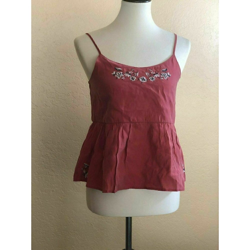 Treasure & Bond Embroidered Peplum Tank Top XL - Picture 6 of 6